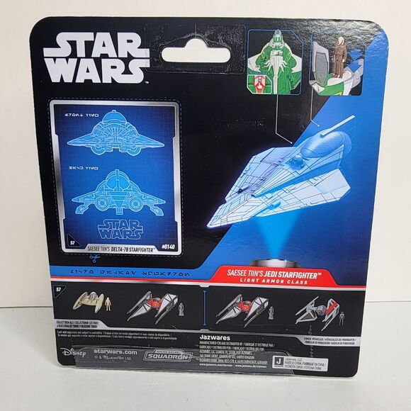 Star Wars Micro Galaxy Squadron SAESEE TINN'S JEDI STARFIGHTER #0140 - NIB - Picture 5 of 6